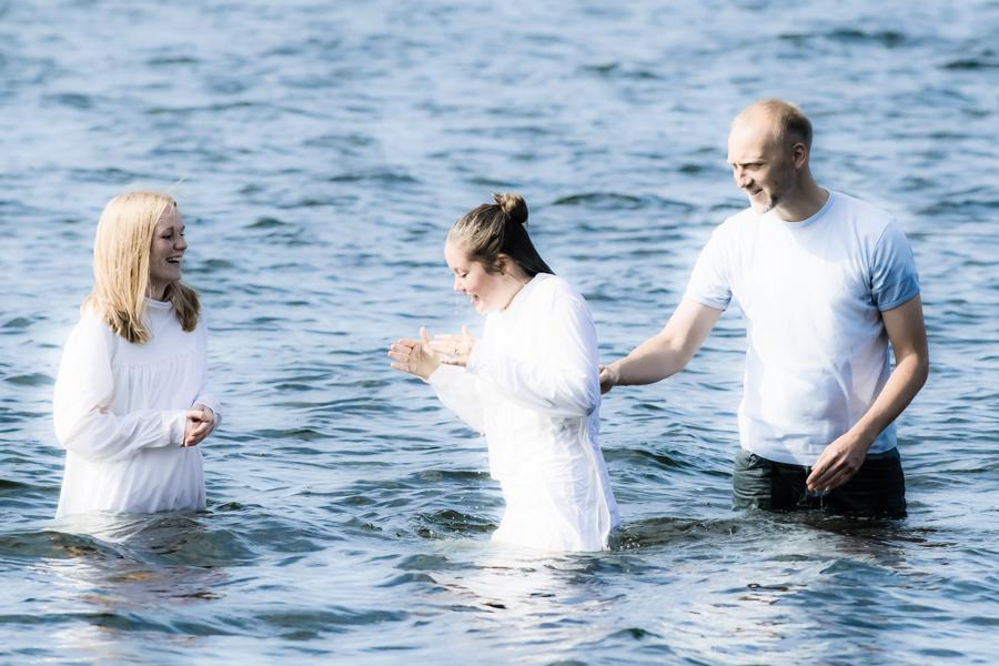Daab i Roskilde Baptistkirke (Lindenborg)
